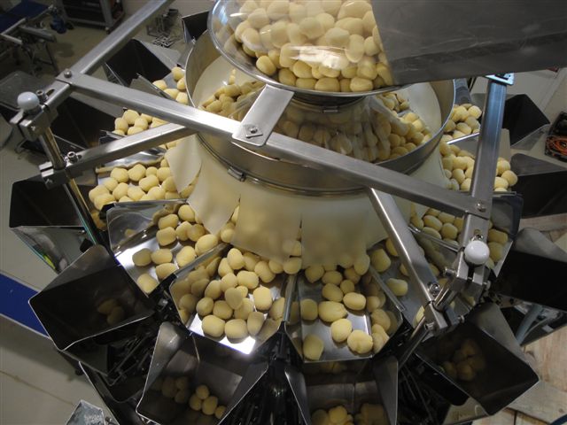 Gnocchi multihead weigher