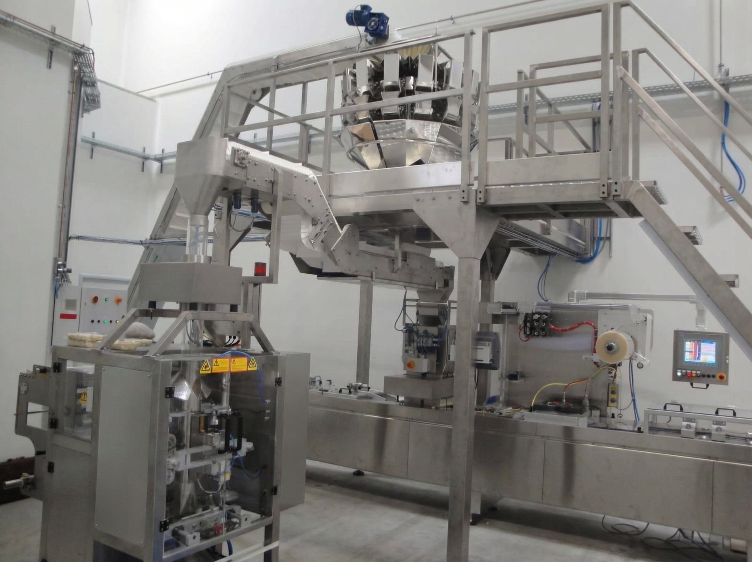 Multiple filling deviation system integrated with Flow Pack and VFFS packaging machines in a Bulgarian production plant